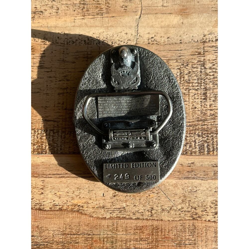 1984 Hesston College Limited Edition Numbered Belt Buckle Made in USA - Picture 2 of 3